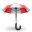 Umbrella Red Icon 32x32 png